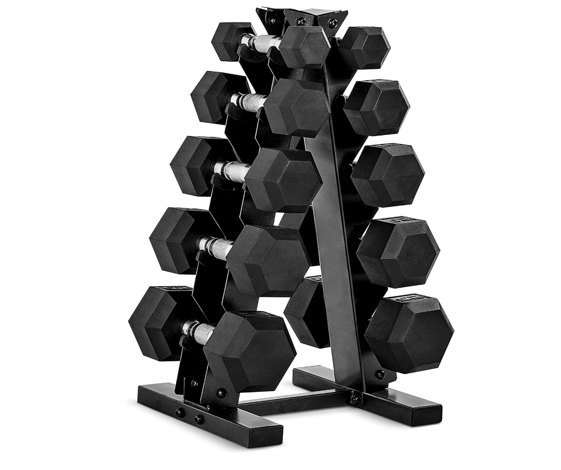 Dumbbell Set with Rack