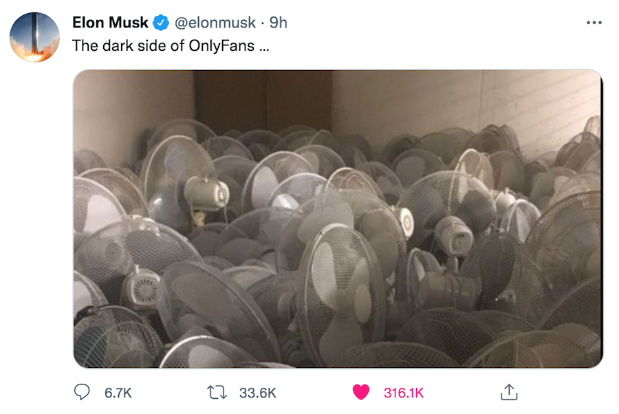 Elon Musk about OnlyFans