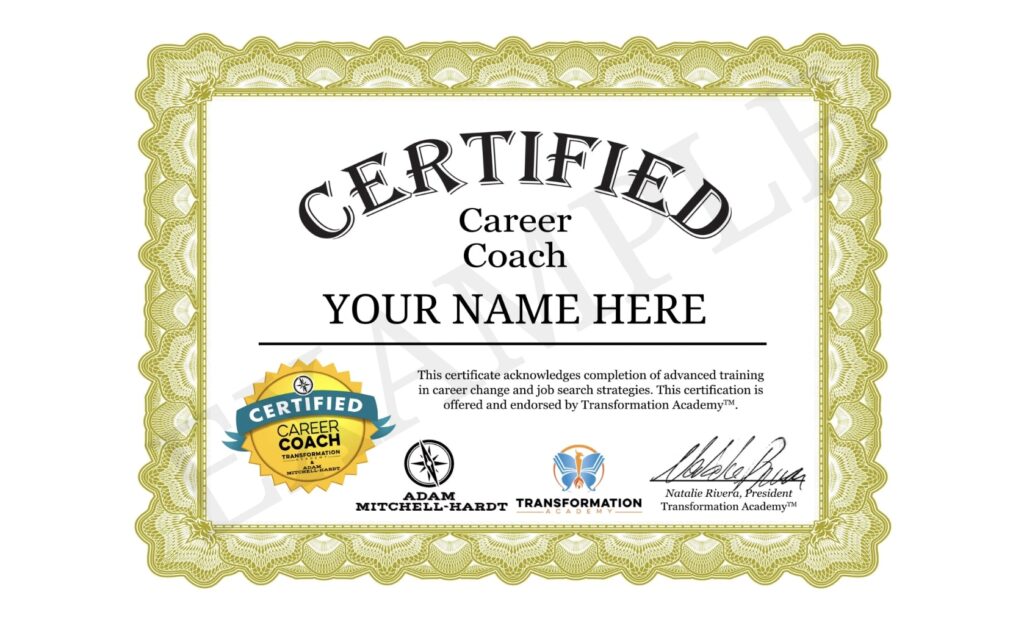 Transformation Academy career coach certification